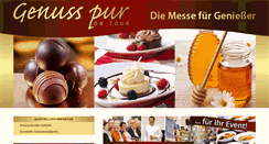 Desktop Screenshot of genuss-pur-on-tour.de